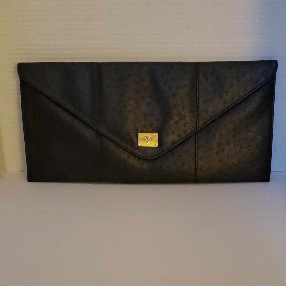 Victoria Beckham Large Envelope Black Clutch